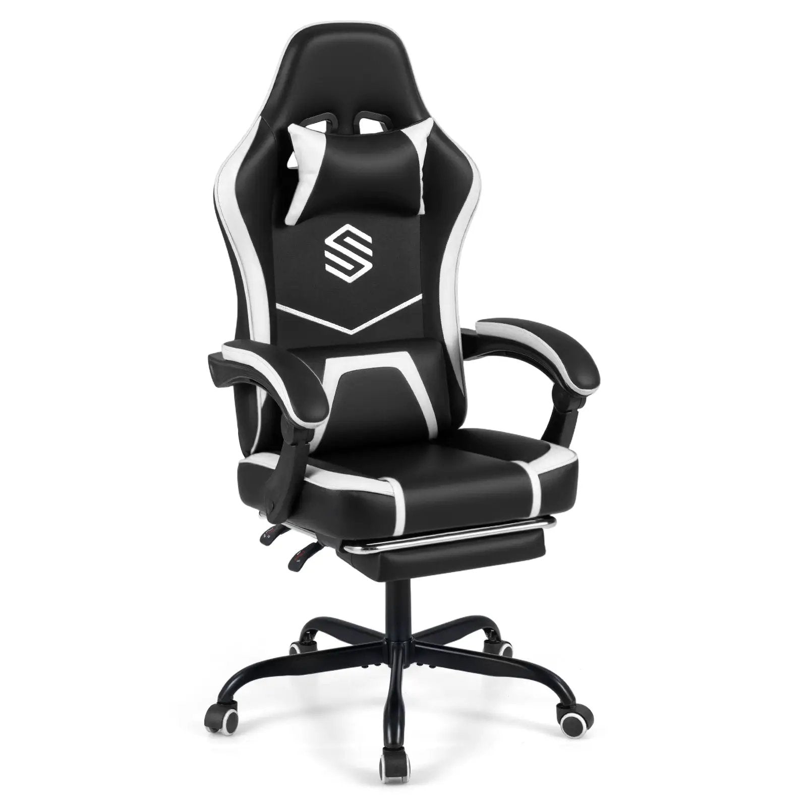 Gaming Chair Height Adjustable Computer Chair with Headrest Ergonomic Office Task Chair by DirectDeals
