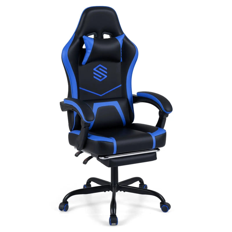 Gaming Chair Height Adjustable Computer Chair with Headrest Ergonomic Office Task Chair by DirectDeals