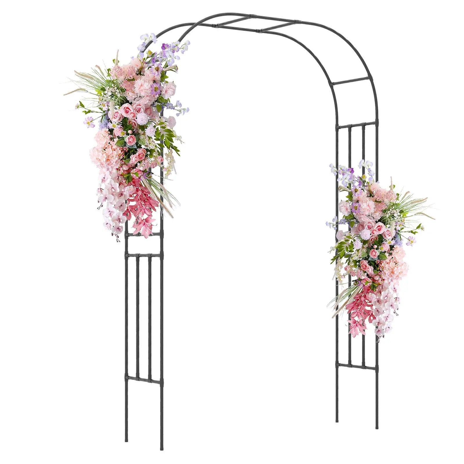 Outdoor Metal Garden Arch Trellis for Climbing Plants Grape Vine Flower by DirectDeals