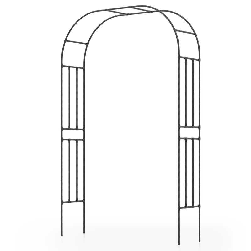 Outdoor Metal Garden Arch Trellis for Climbing Plants Grape Vine Flower by DirectDeals
