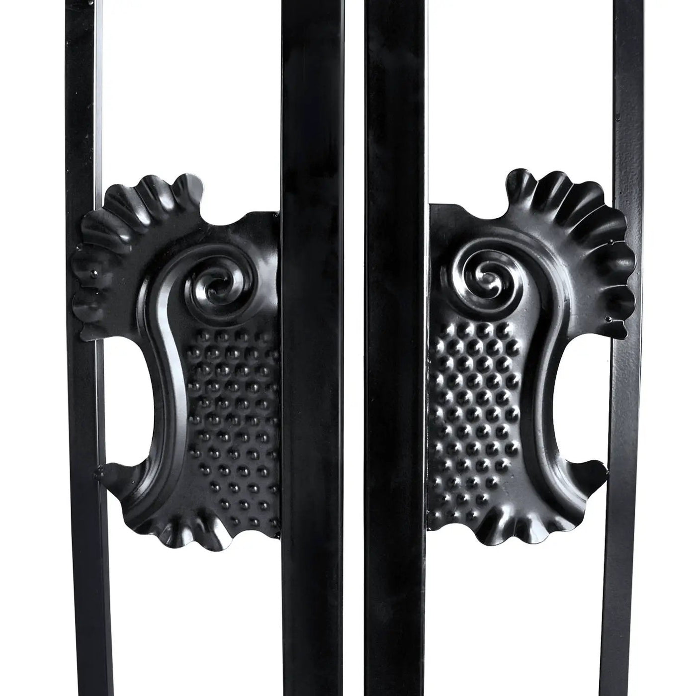 18x7 ft Steel Dual Swing Driveway Gate with Rectangular Deer Pattern by Chery Industrial