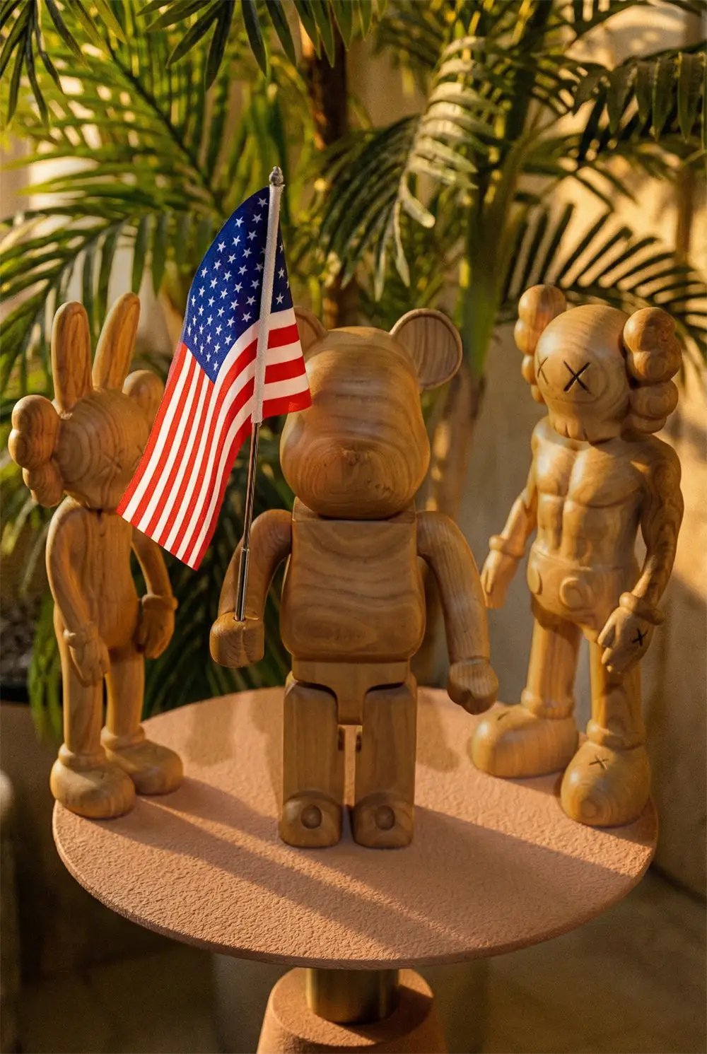 Handcrafted Wooden Bear Sculpture by Gizz