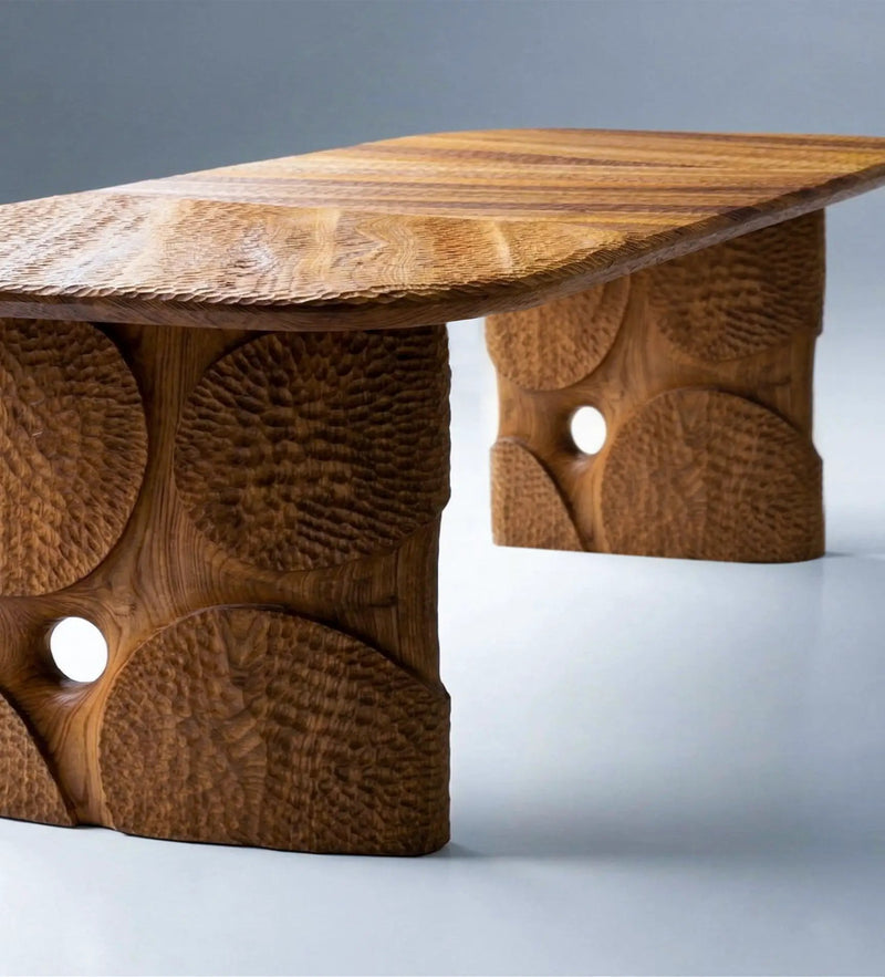 Hand-Carved Dining Table by Gizz