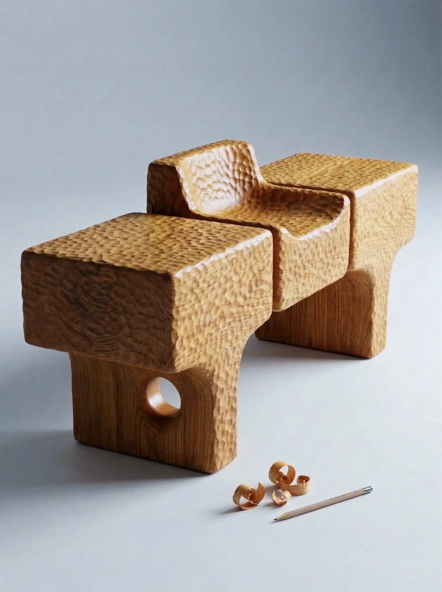 Hand-Carved Dining Table by Gizz