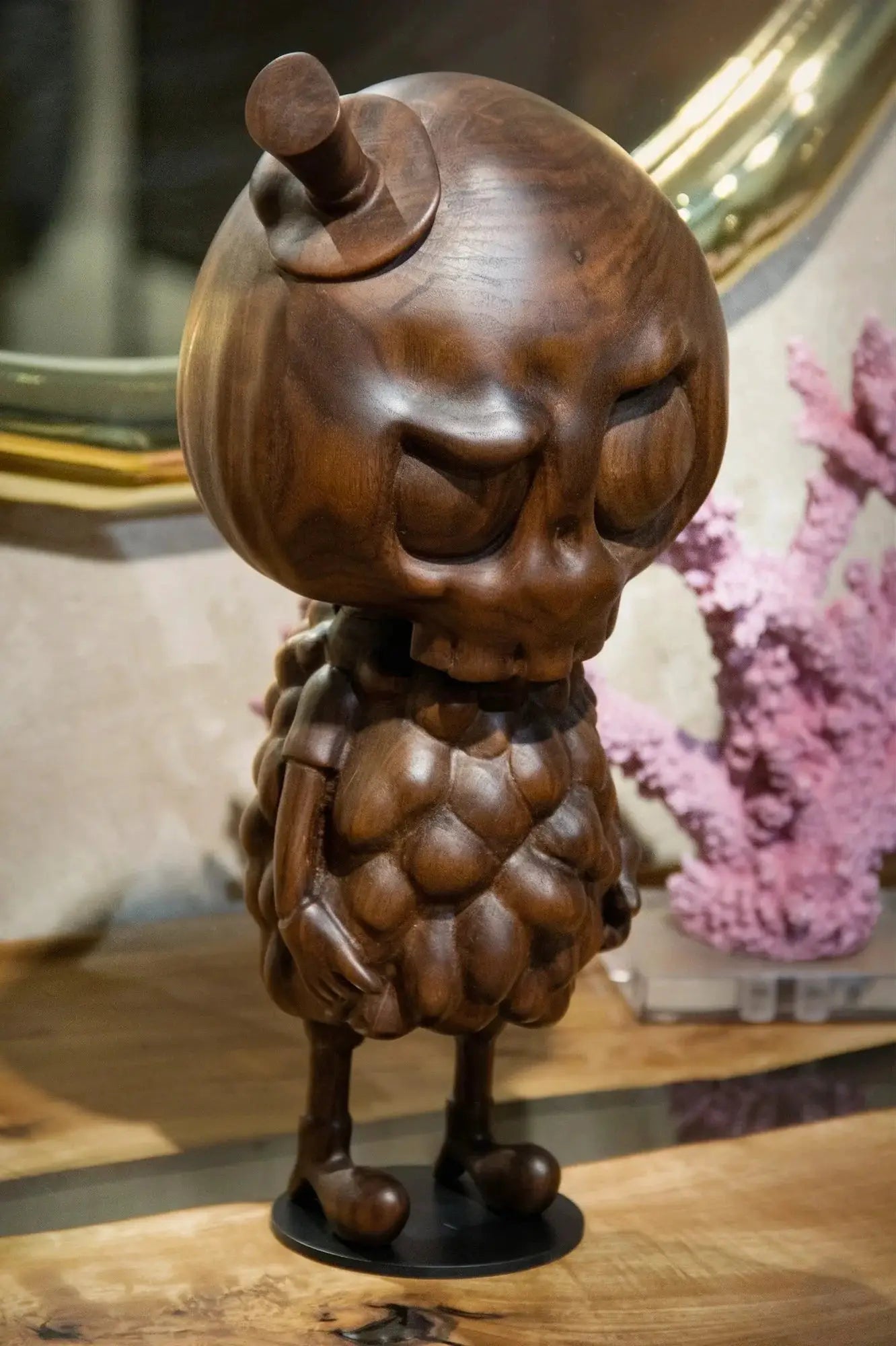 Handcrafted Tycoco Wooden Sculpture - 15" Tall by Gizz