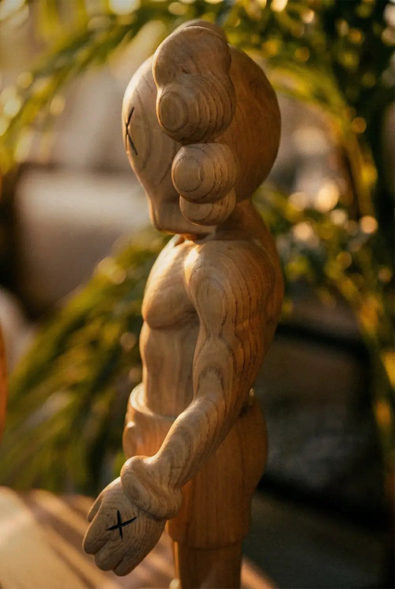 Handcrafted Wooden Bear Sculpture by Gizz