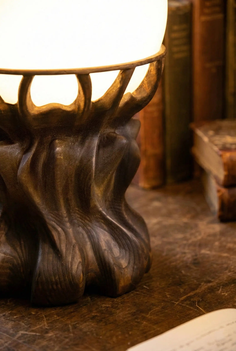 Handcrafted Solid Wood Table Lamp by Gizz