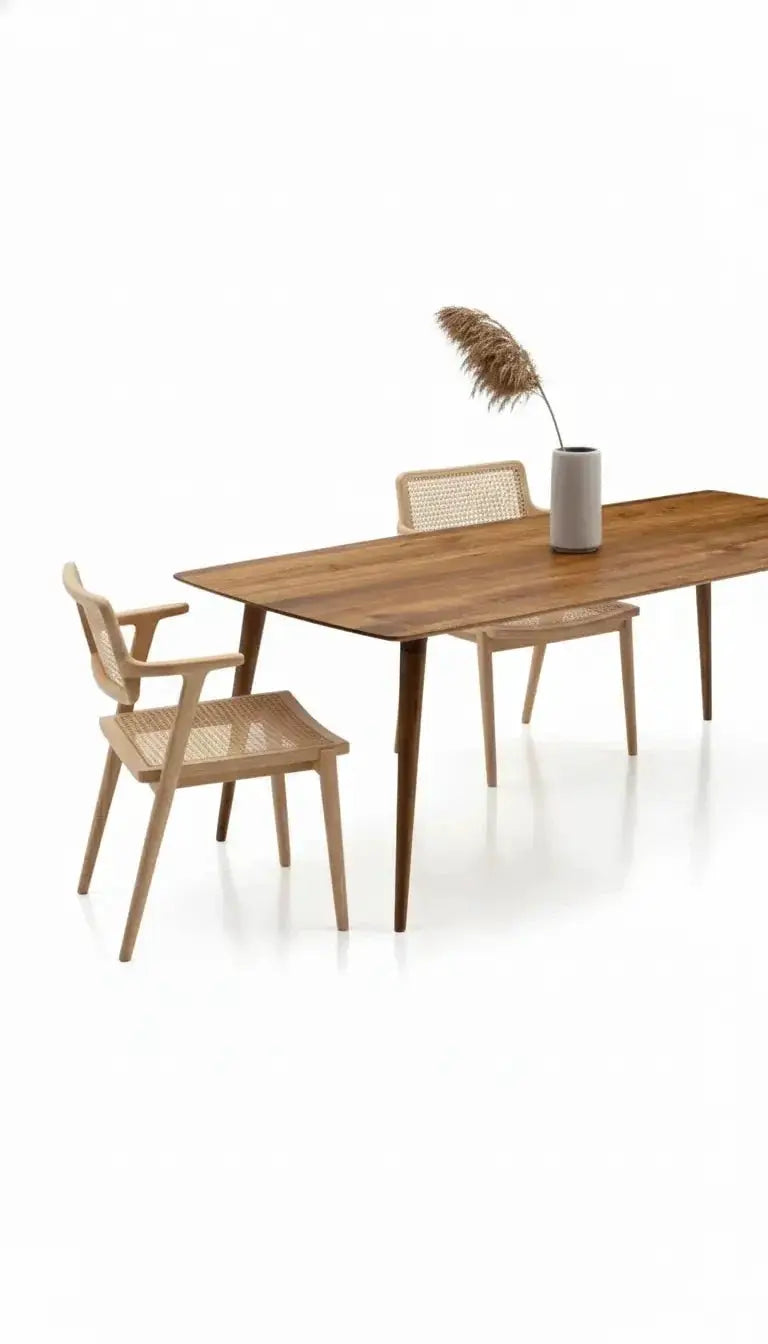 Edge Glued Hardwood Dining Table - Solid Kitchen Table by Gizz