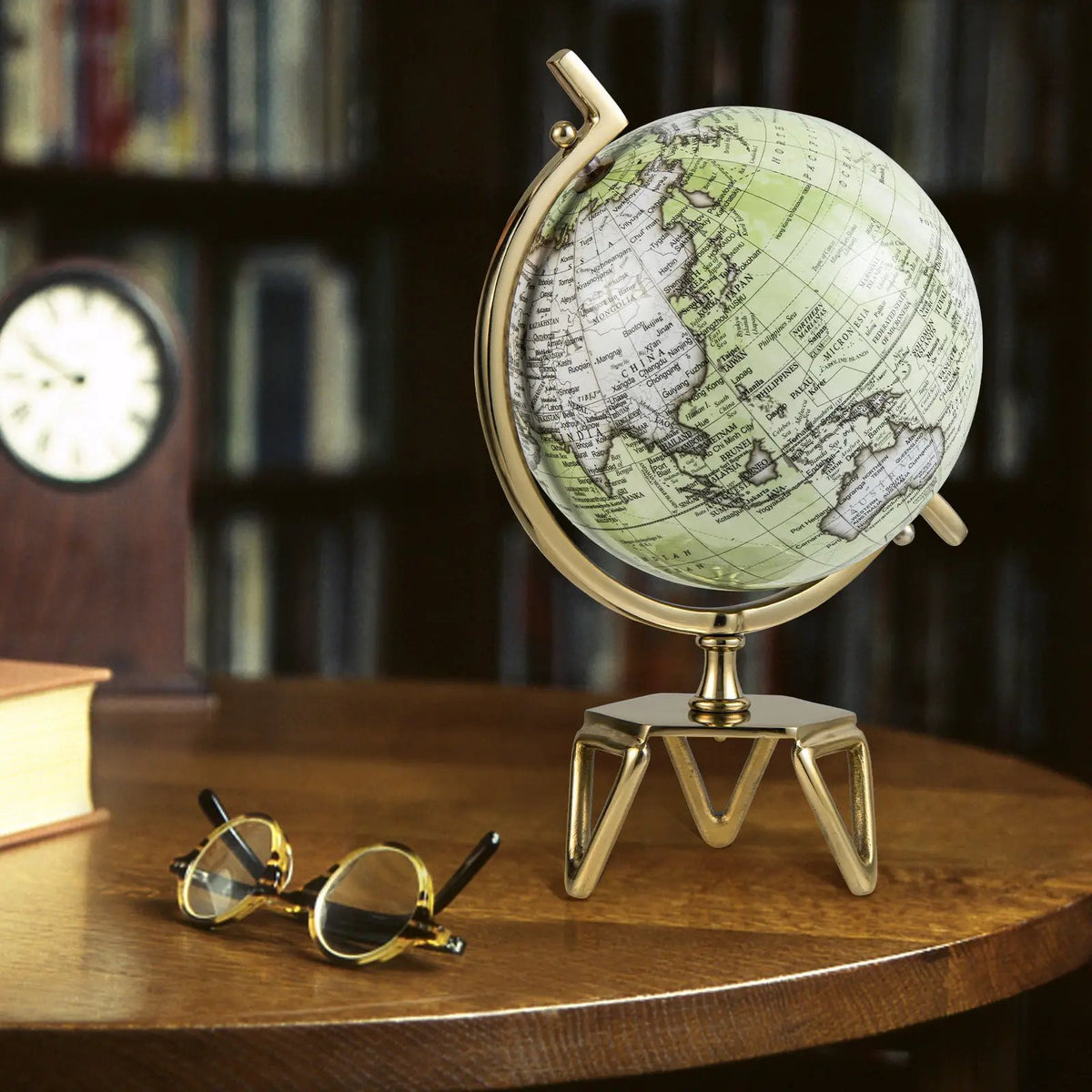 Educational Geographic 5/8/10 Inch World Globe with Triangle Metal Stand by DirectDeals