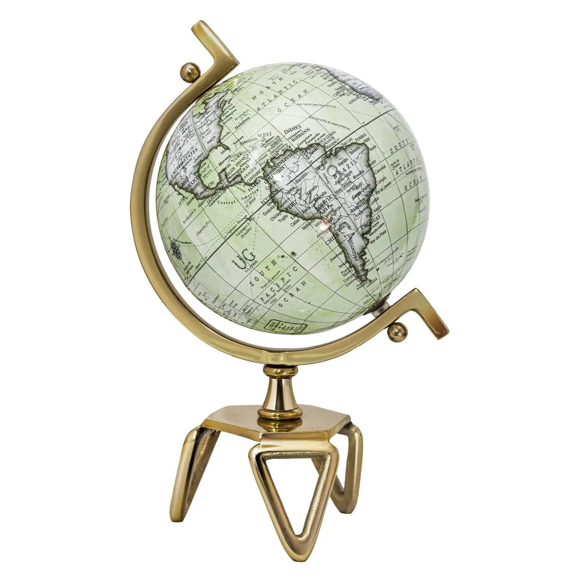 Educational Geographic 5/8/10 Inch World Globe with Triangle Metal Stand by DirectDeals