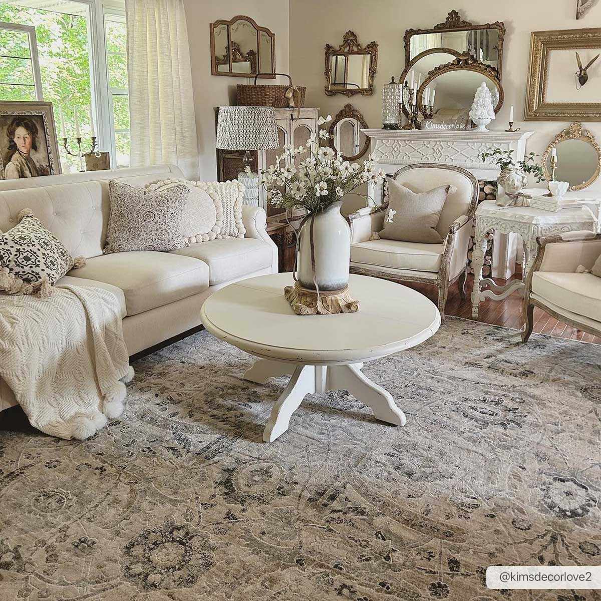 Georgiana Beige Area Rug by Boutique Rugs