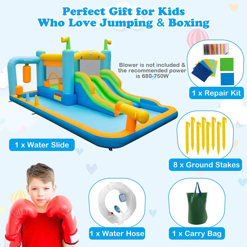 Giant Inflatable Water Slide for Kids Aged 3-10 Years (without Blower) by DirectDeals