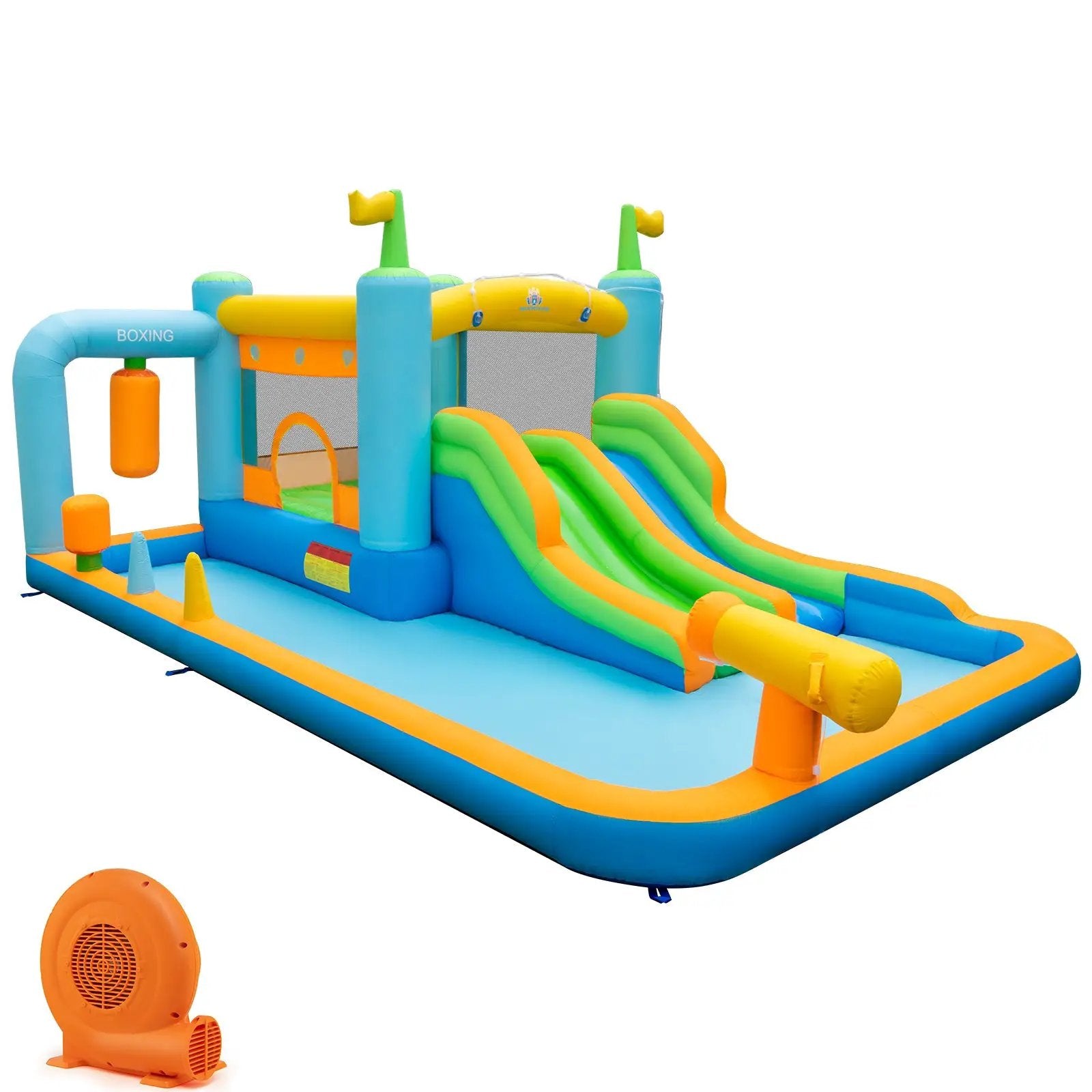 Giant Inflatable Water Slide for Kids Aged 3-10 Years (with 680W Blower) by DirectDeals