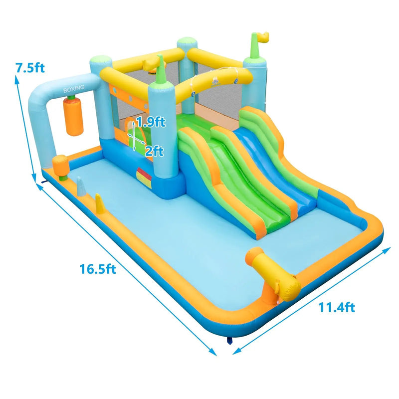 Inflatable Water Slide for Kids Aged 3-10 Years with 735W Blower by DirectDeals