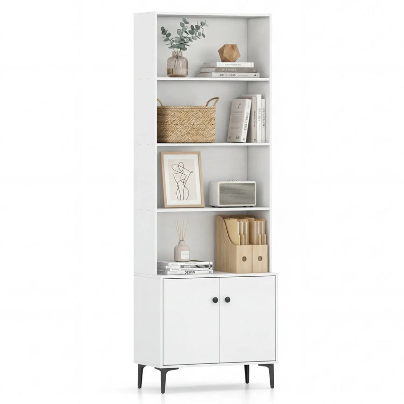 Giantex Bookshelf with Doors and 2 Anti-Tipping Kits for Home Office by DirectDeals