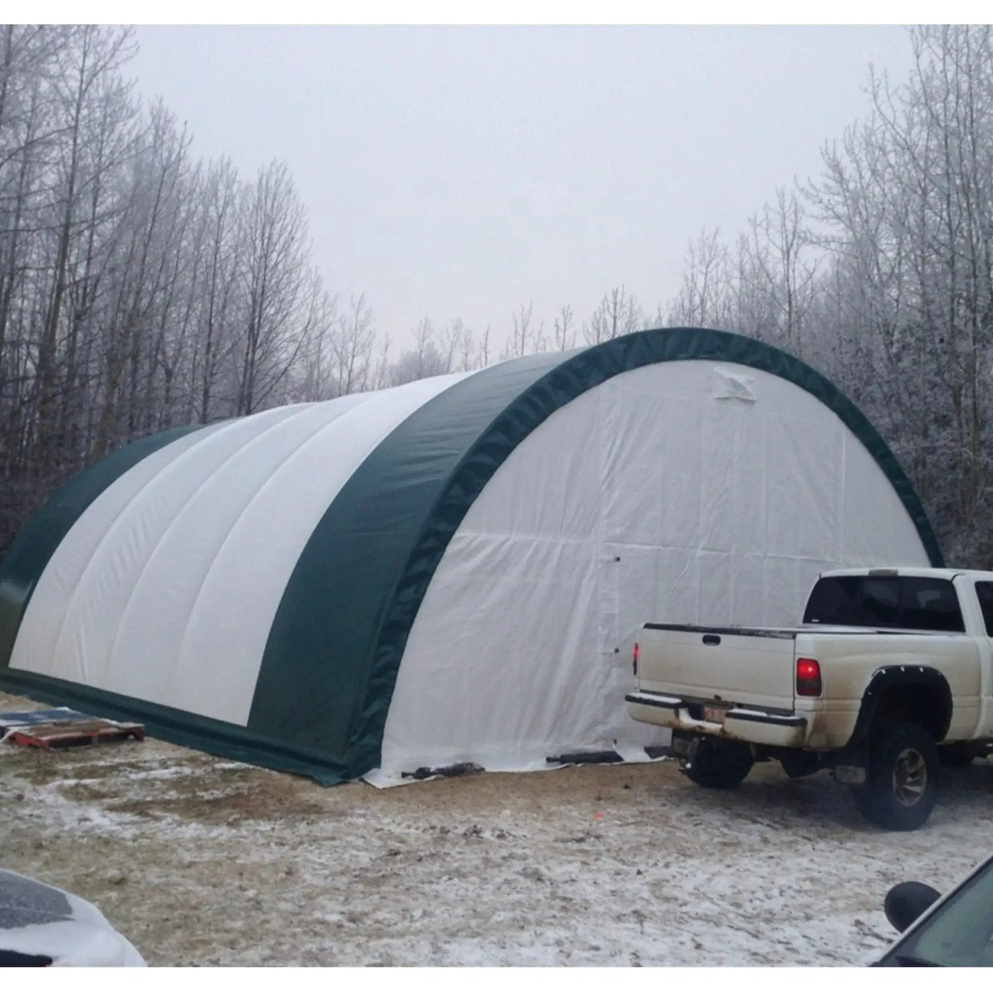 W30'xL40'xH15' Single Truss Arch Storage Shelter by Chery Industrial