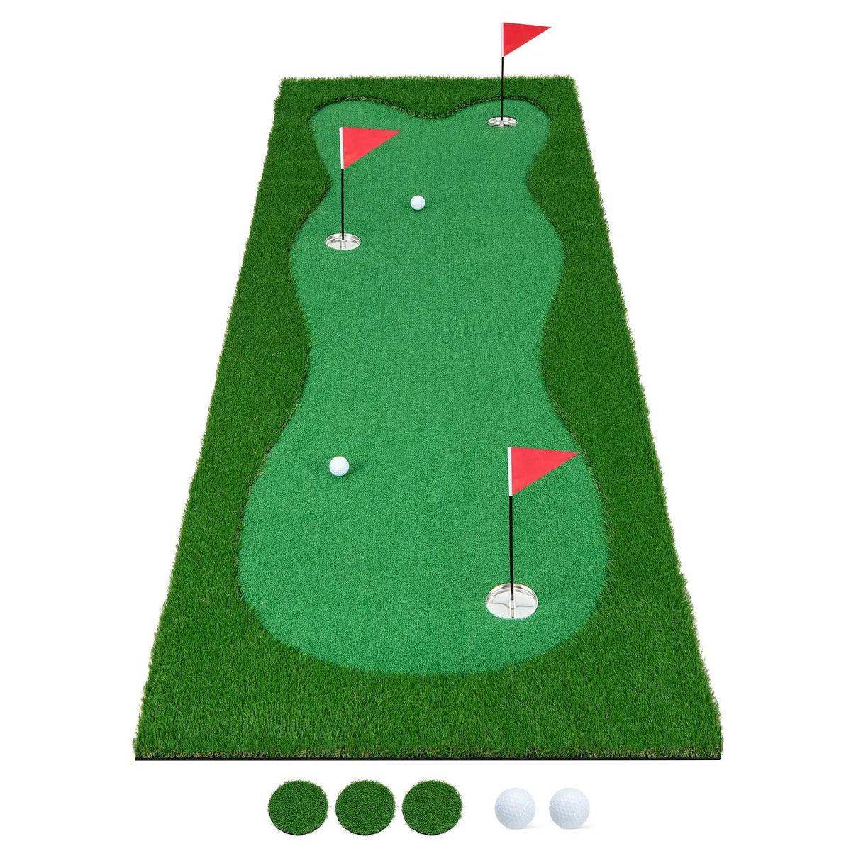 Golf Putting Green with Realistic Artificial Grass Turf by DirectDeals