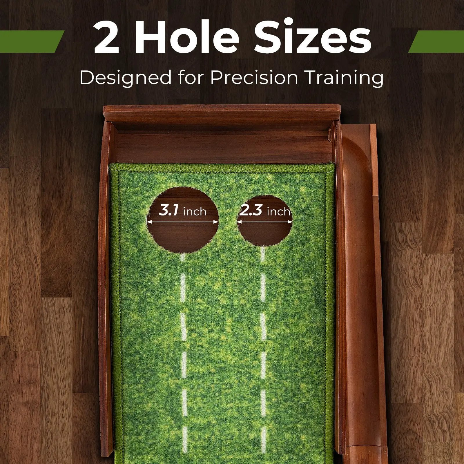 Golf Putting Mat Practice Training Aid with Auto Ball Return and by DirectDeals