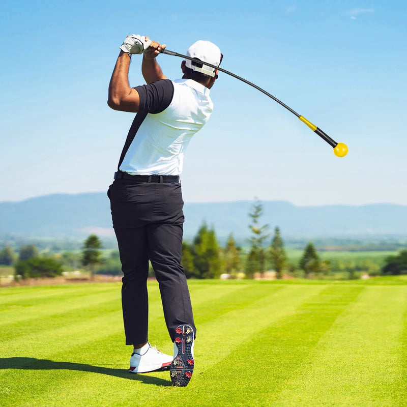 Golf Swing Trainer Aid 47inch/40inch/31.5inch Warm-up Practice Stick with Weighted Head for Grip by DirectDeals