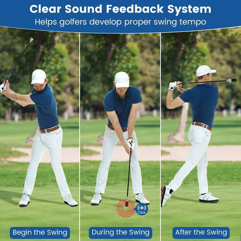 Golf Swing Trainer Click Stick Swing Training Aid for Speed Flexibility Balance by DirectDeals