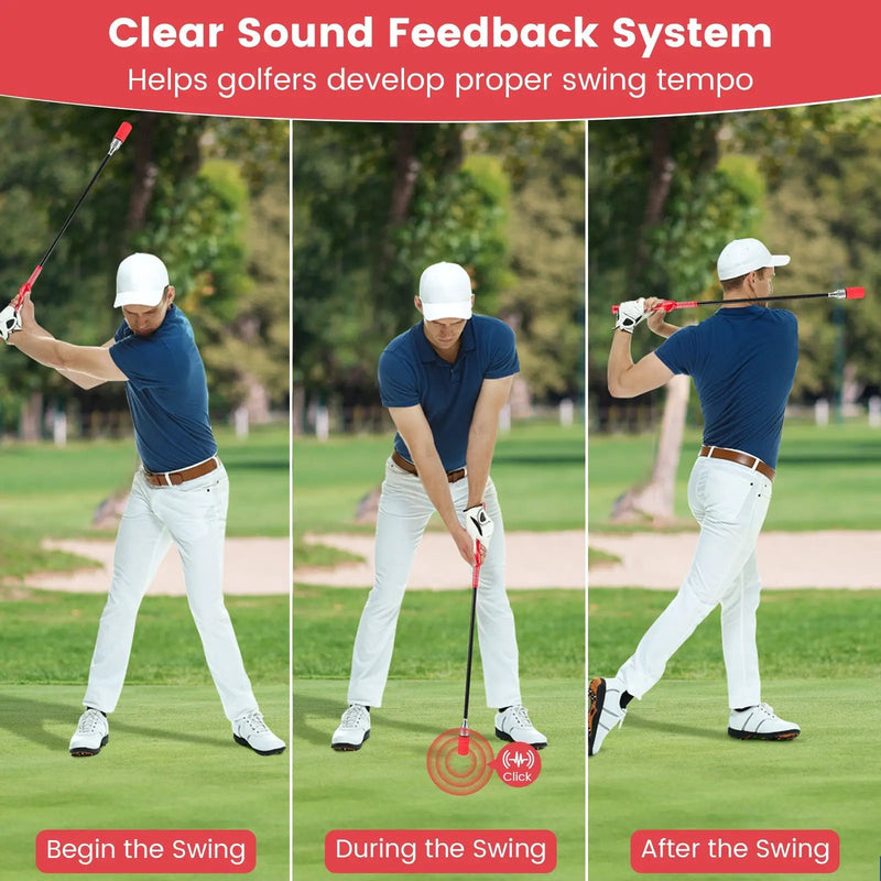 Golf Swing Trainer Click Stick Swing Training Aid for Speed Flexibility Balance by DirectDeals