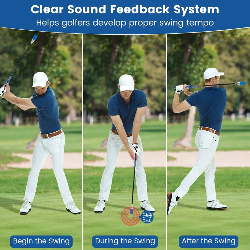 Golf Swing Trainer Click Stick Swing Training Aid for Speed Flexibility Balance by DirectDeals