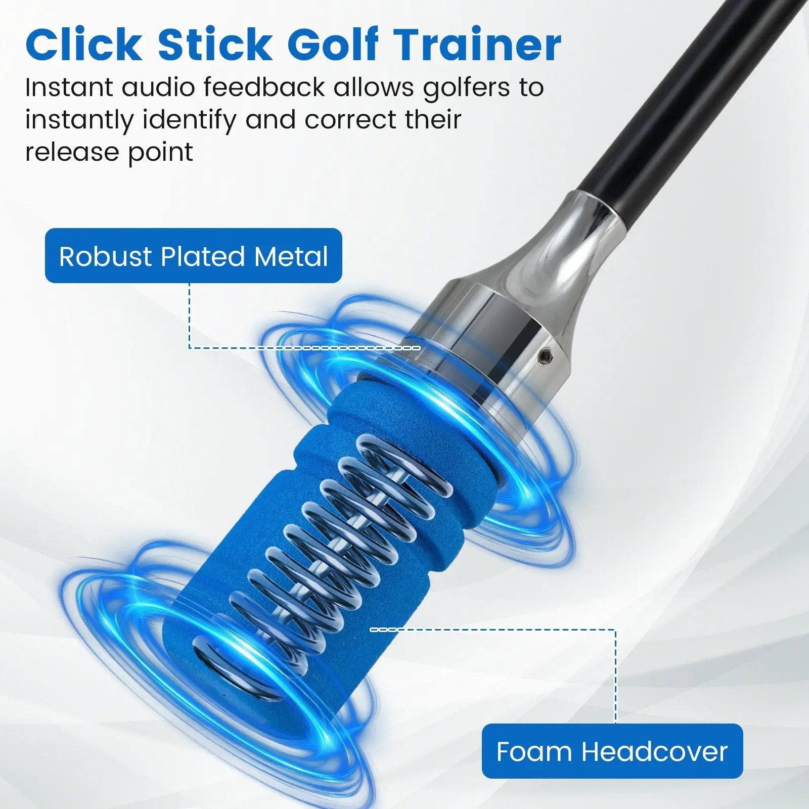 Golf Swing Trainer Click Stick Swing Training Aid for Speed Flexibility Balance by DirectDeals