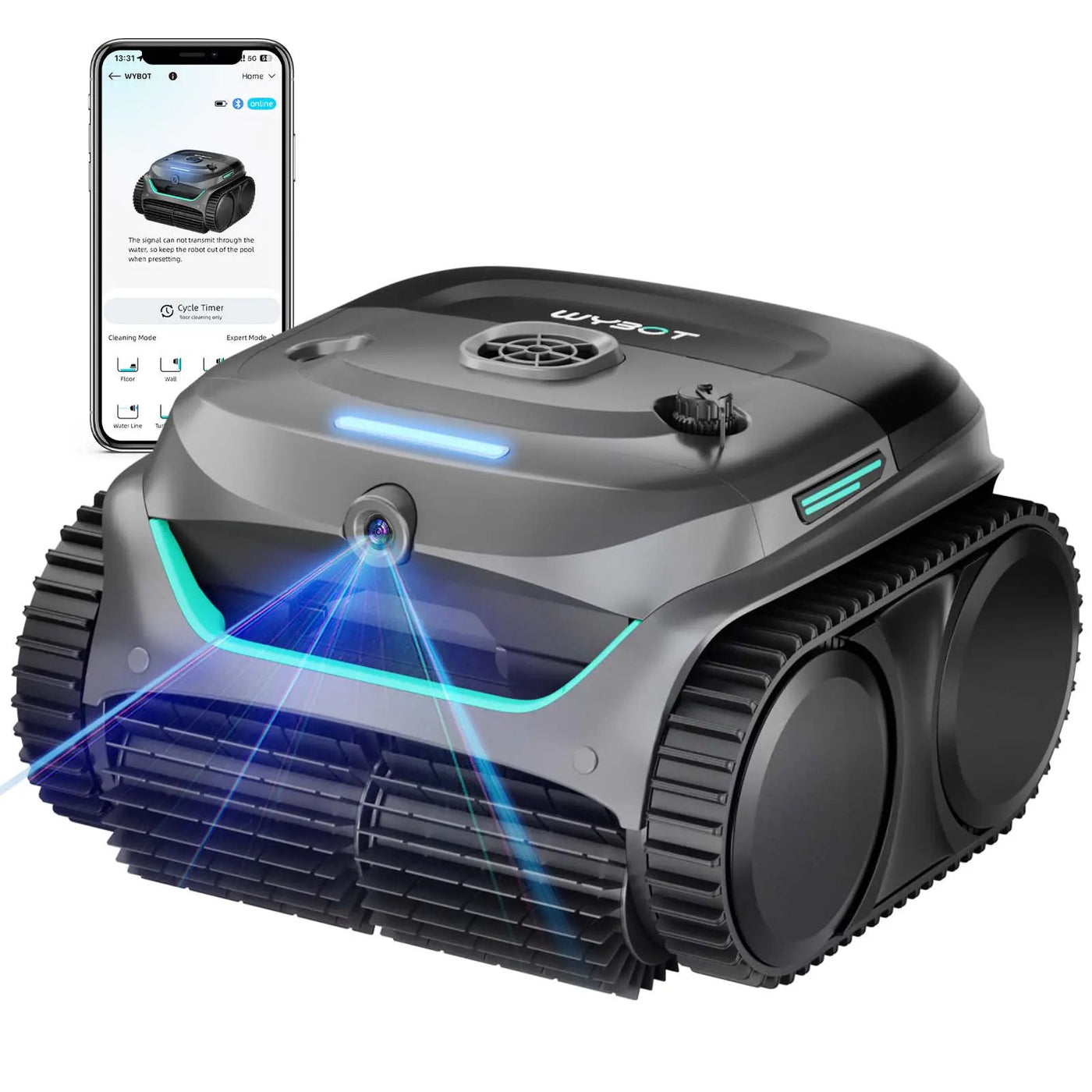 (2026 New) WYBOT C2 Vision Cordless Robotic Pool Cleaner by WYBOT