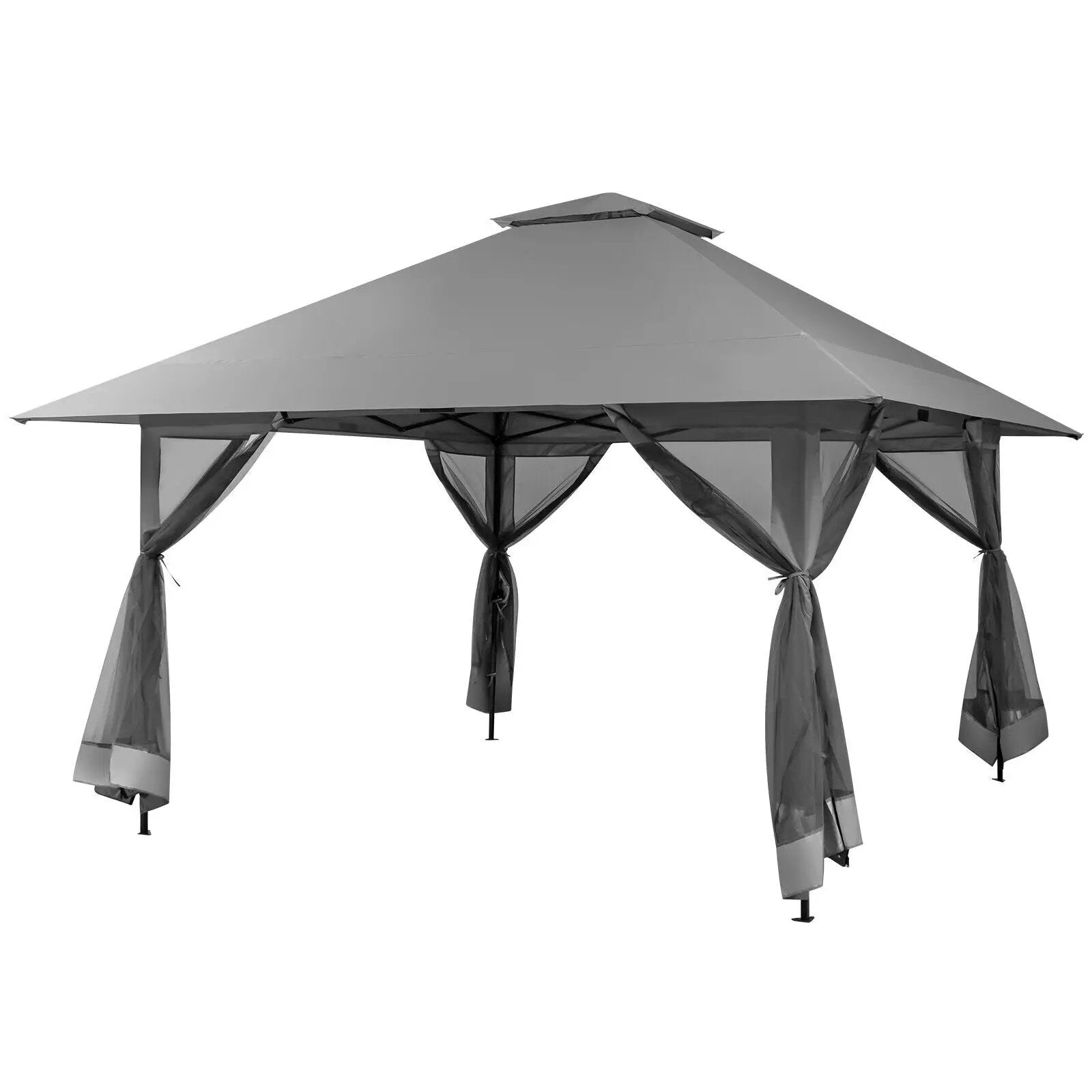 13 x 13 Feet Pop-up Instant Canopy Tent with Mesh Sidewall by DirectDeals