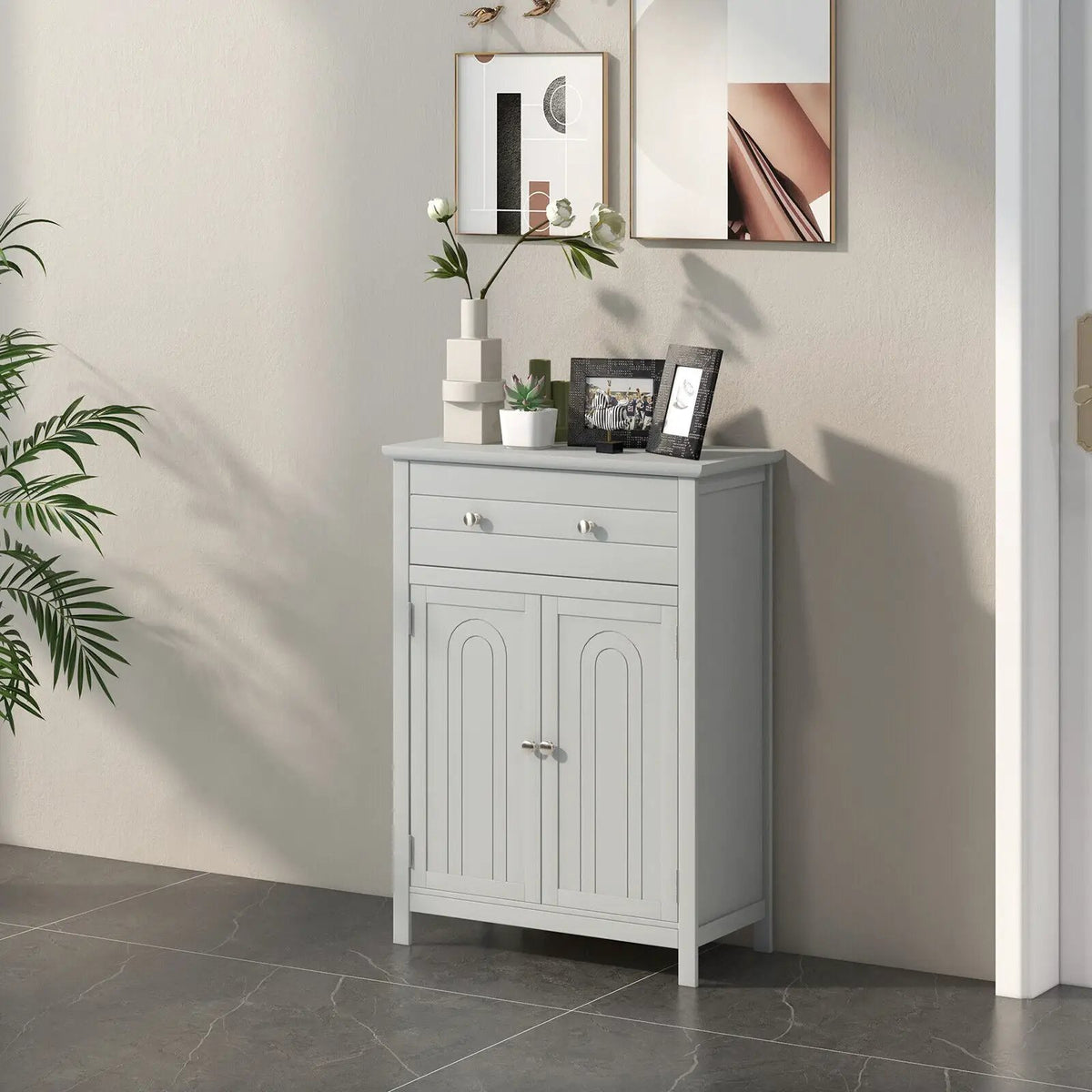 Free Standing Bathroom Storage Cabinet with Large Drawer by DirectDeals