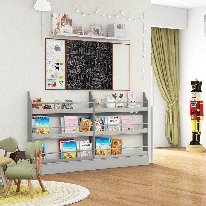 3-Tier Bookshelf with 2 Anti-Tipping Kits for Books and Magazines by DirectDeals
