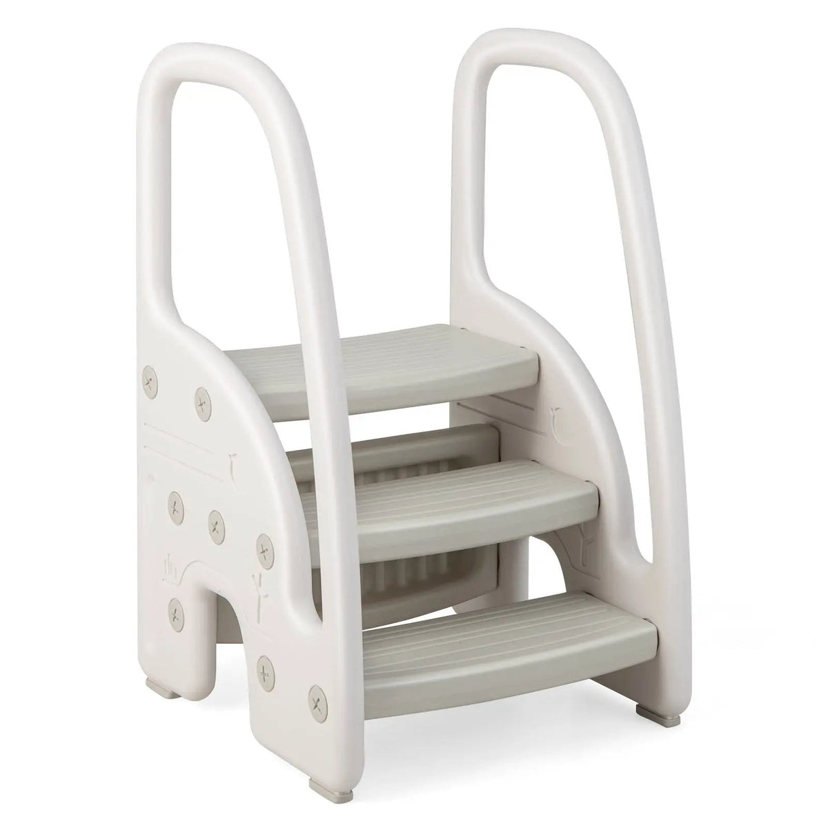 3-Step Stool with Safety Handles and Non-slip Pedals for Toddlers by DirectDeals