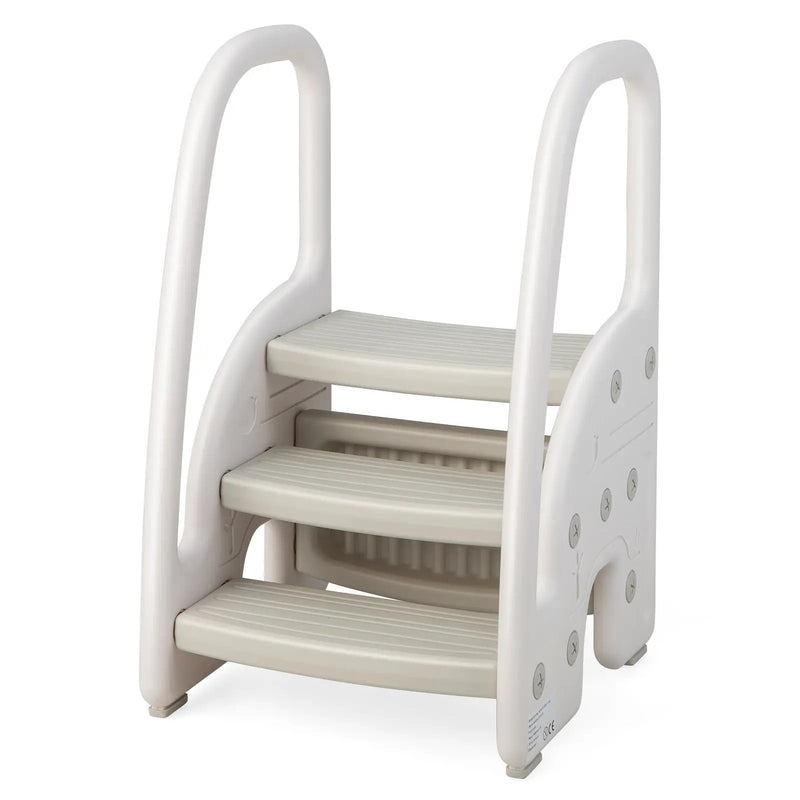 3-Step Stool with Safety Handles and Non-slip Pedals for Toddlers by DirectDeals