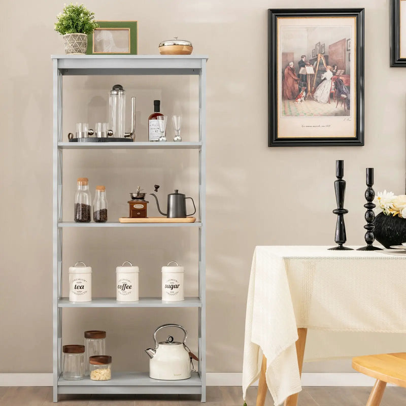 5-Tier Modern Freestanding Bookcase with Open Shelves by DirectDeals