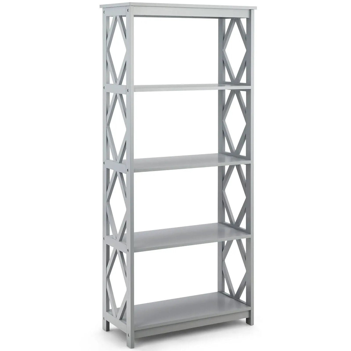 5-Tier Modern Freestanding Bookcase with Open Shelves by DirectDeals