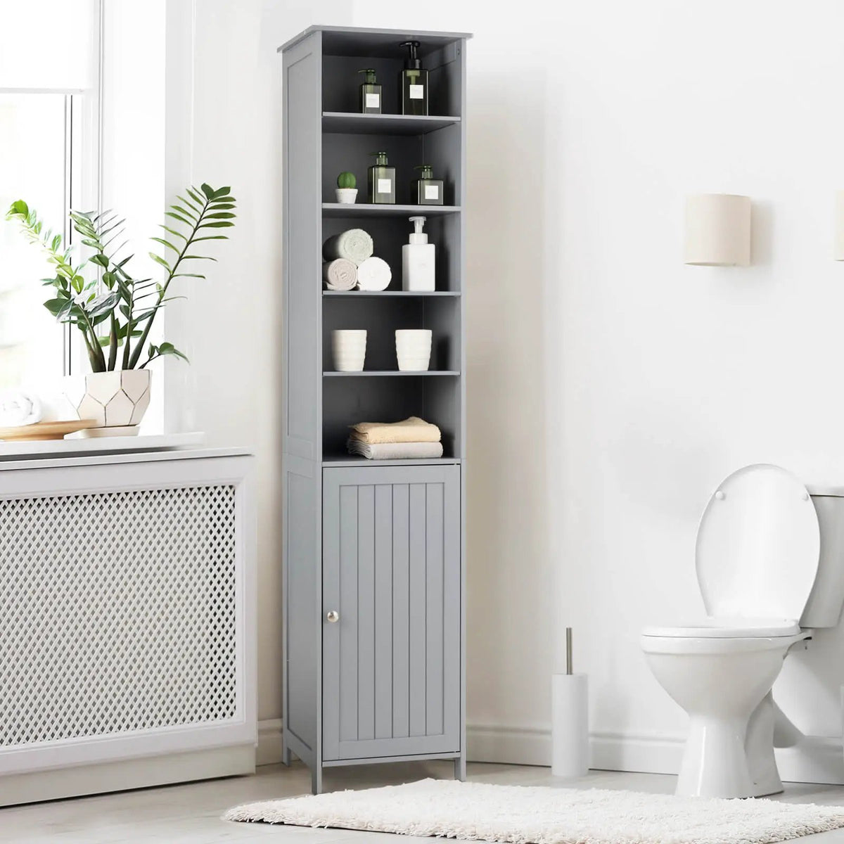72 Inches Free Standing Tall Floor Bathroom Storage Cabinet by DirectDeals