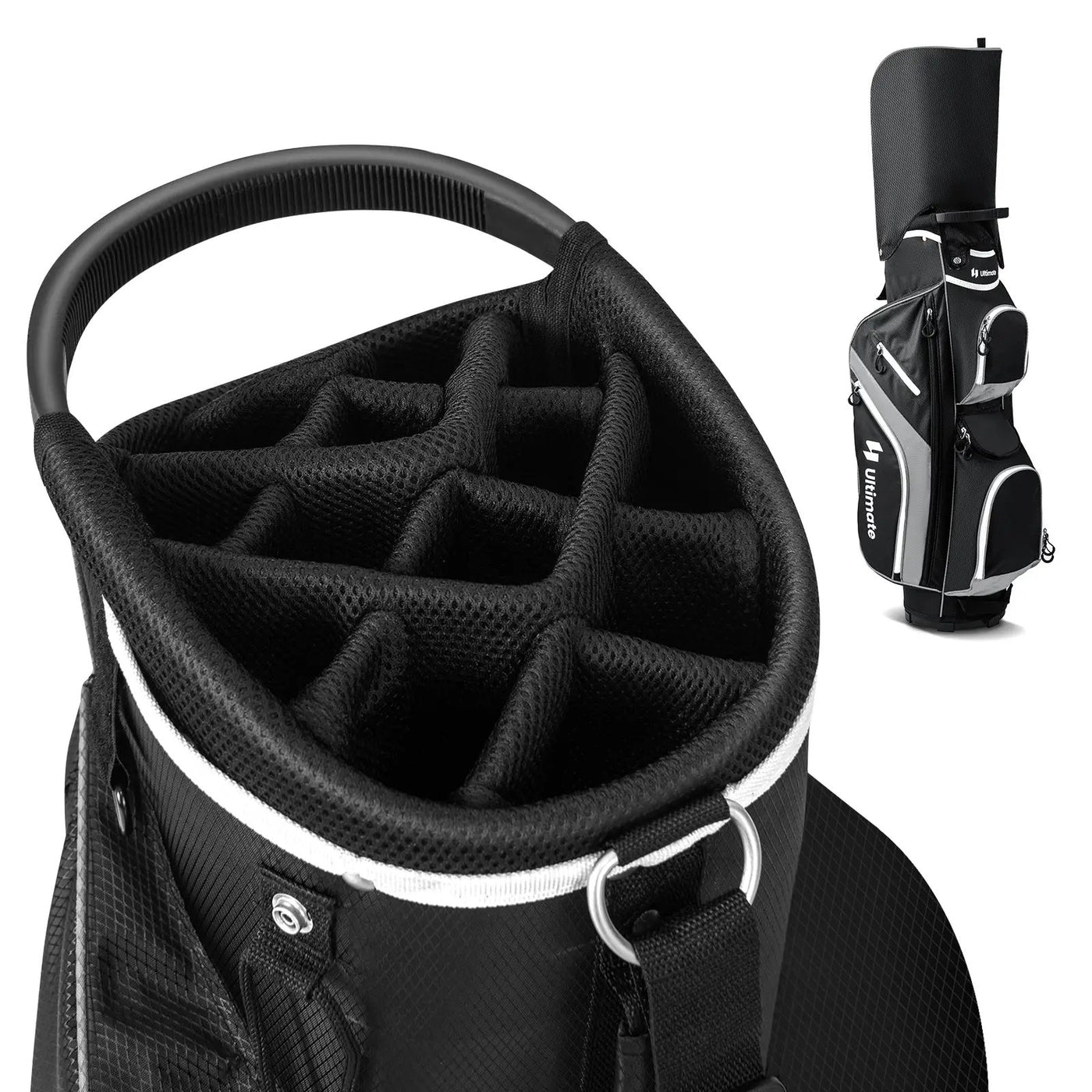 Golf Cart Bag with 14 Way Top Dividers by DirectDeals