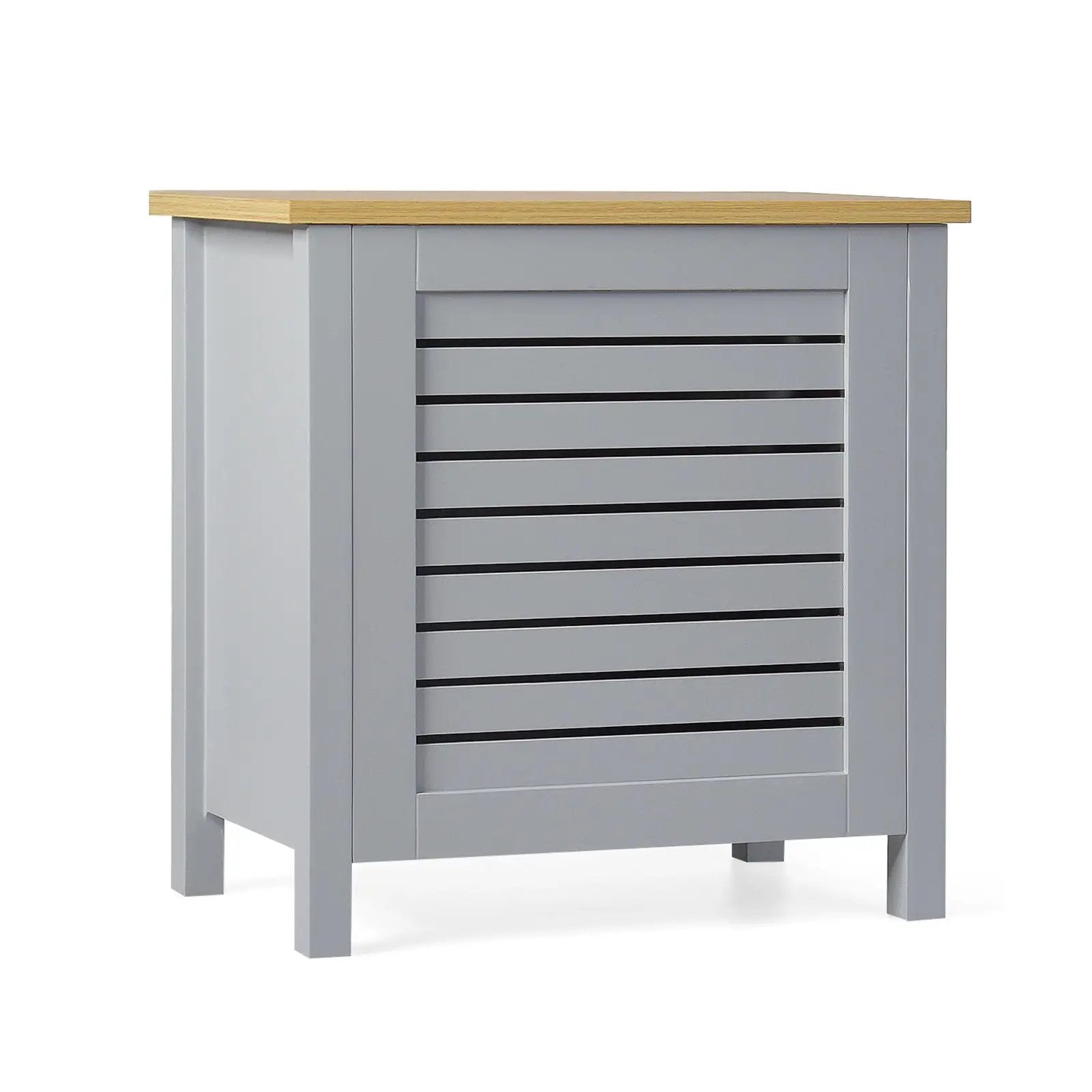 Wooden Kids Toy Storage Organizer with Lid-Gray by DirectDeals