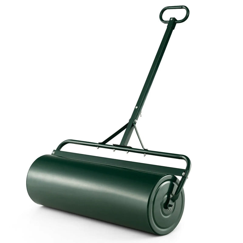 Metal Lawn Roller with Detachable Gripping Handle by DirectDeals