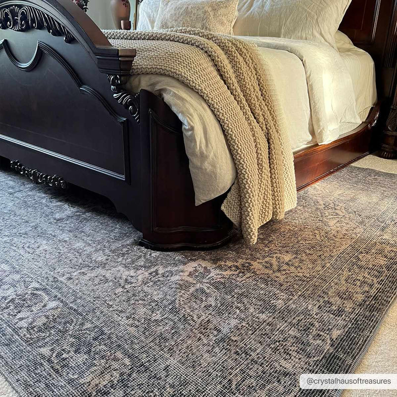 Dusty Sage Greenpoint Medallion Washable Area Rug by Hauteloom