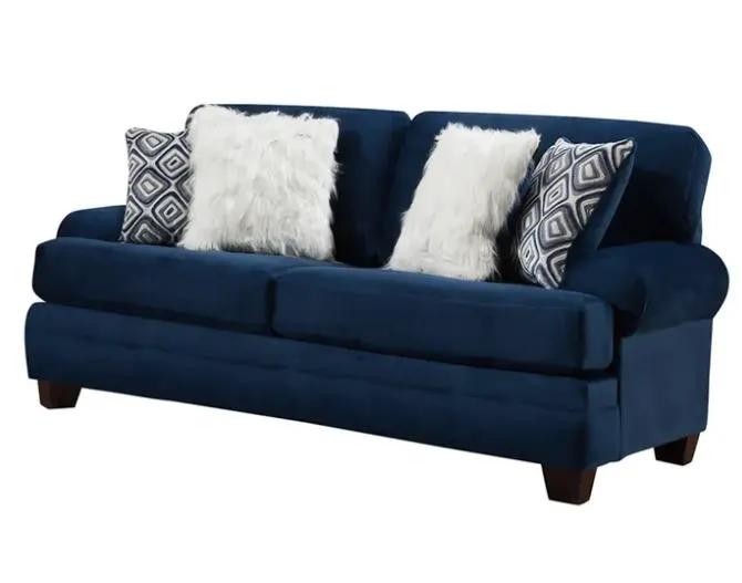 Groovy - Navy - 2pc Sofa & Love seat Collection by Unique Piece Furniture