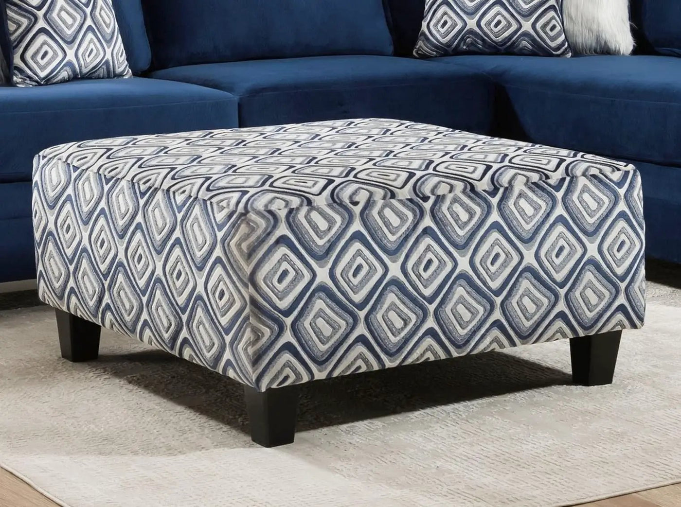 Groovy - Navy - 2pc Sofa & Love seat Collection by Unique Piece Furniture