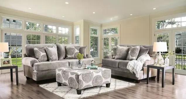 Groovy - Smoky Grey - 2pc Sofa & Love seat Collection by Unique Piece Furniture