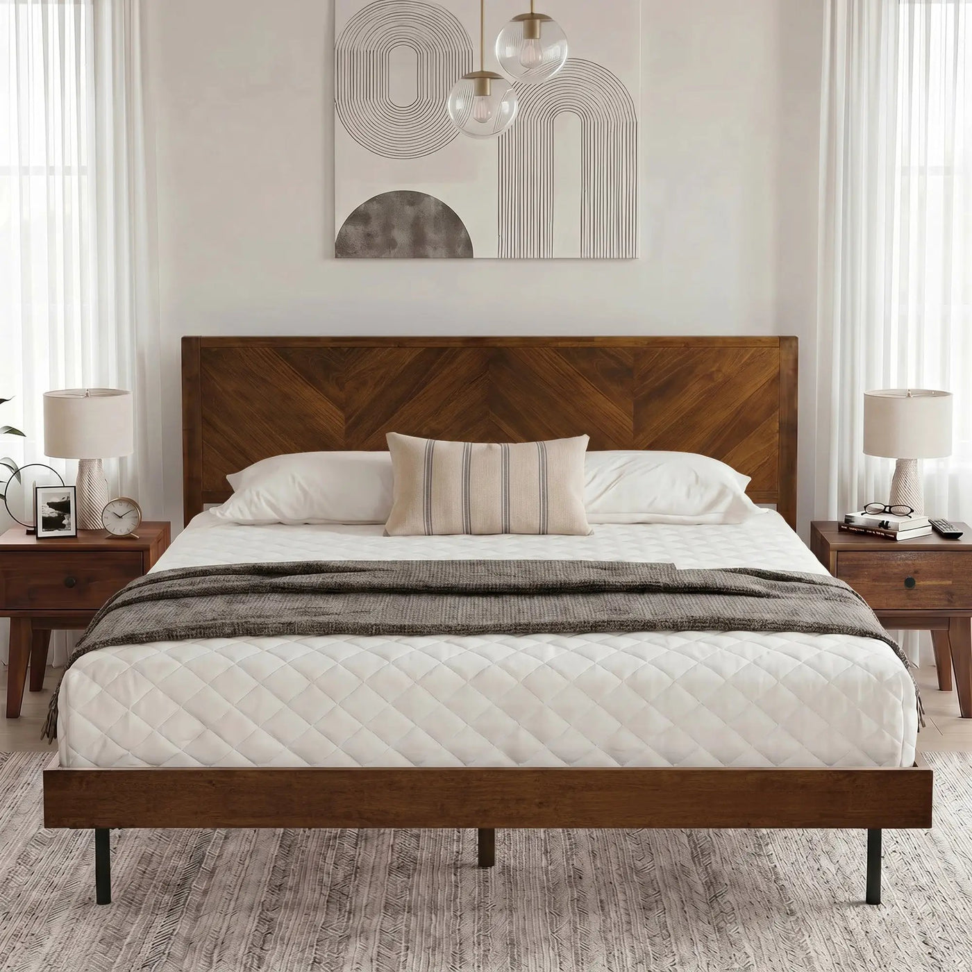 Alander Solid Wood Bed Frame by Megsu