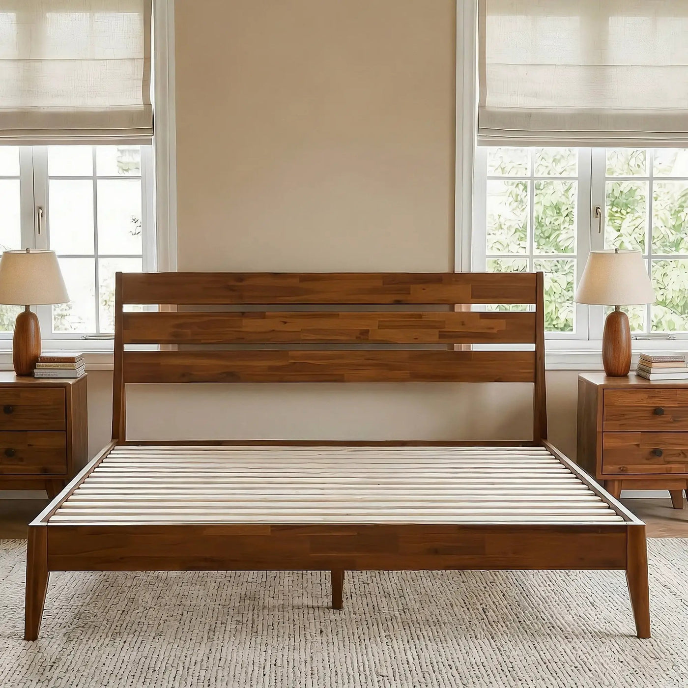 Emery Solid Wood Bed Frame by Megsu