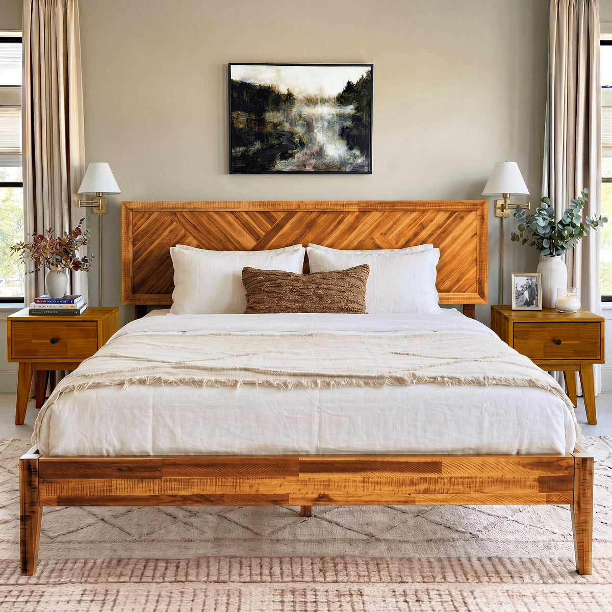 Sierra Solid Wood Bed Frame, photo 39 of 40