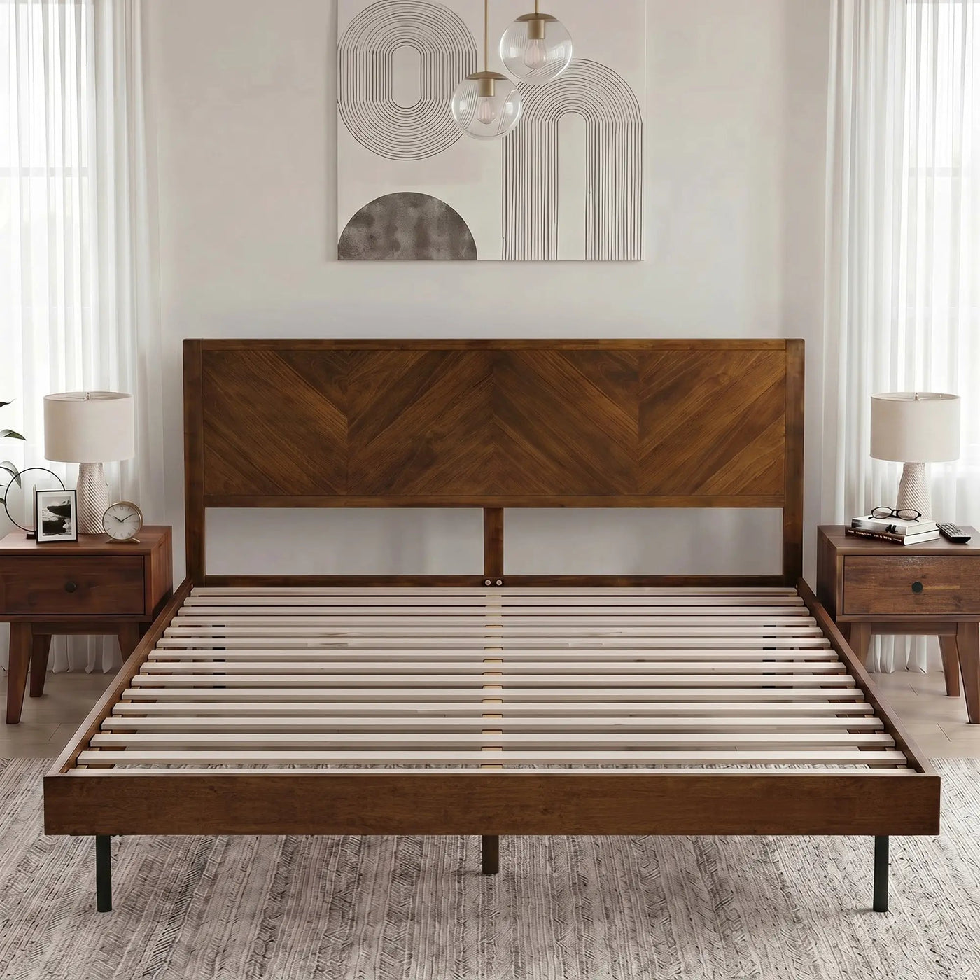 Alander Solid Wood Bed Frame by Megsu