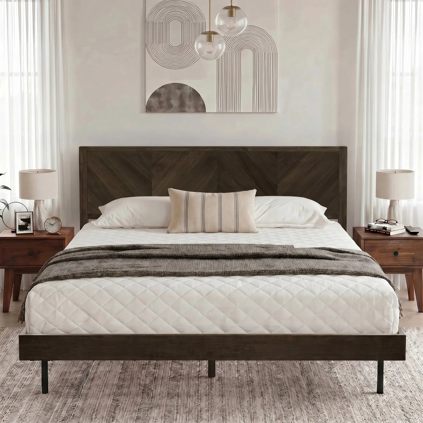Alander Solid Wood Bed Frame by Megsu