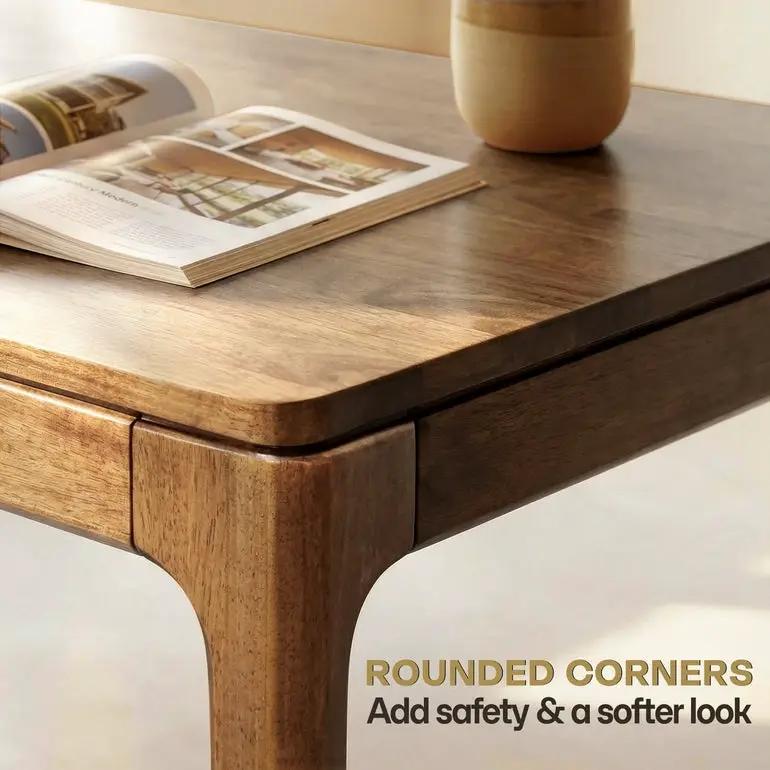 Wilma 48 Inches Rubber Wood Desk by Megsu