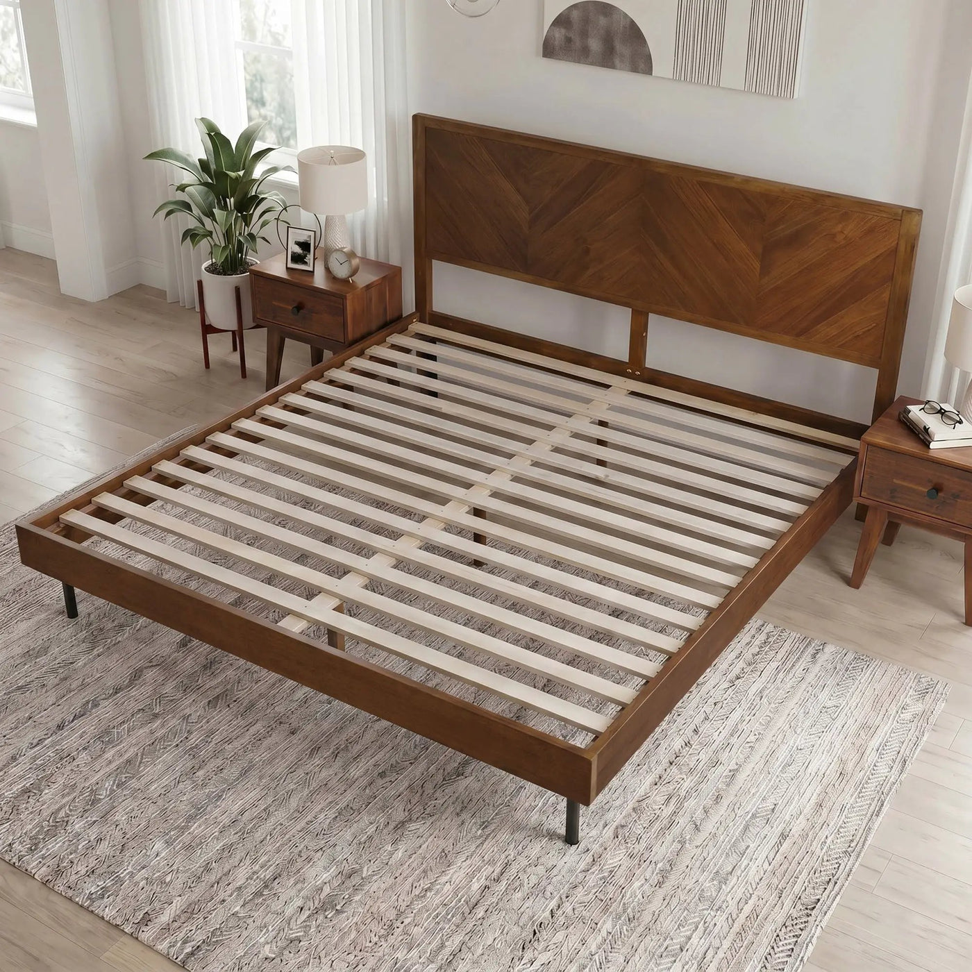 Alander Solid Wood Bed Frame by Megsu